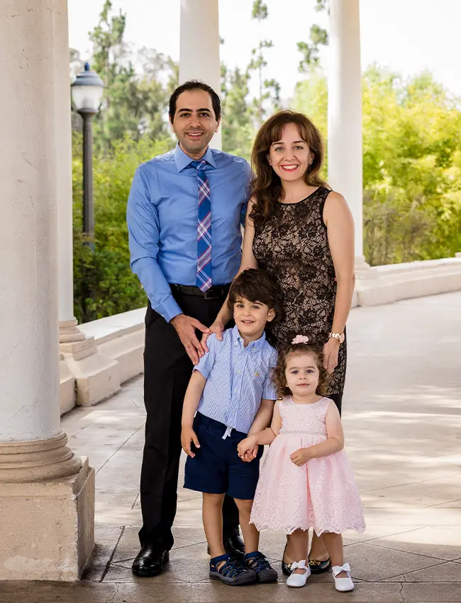 Dr. Fazeli and her beautiful family