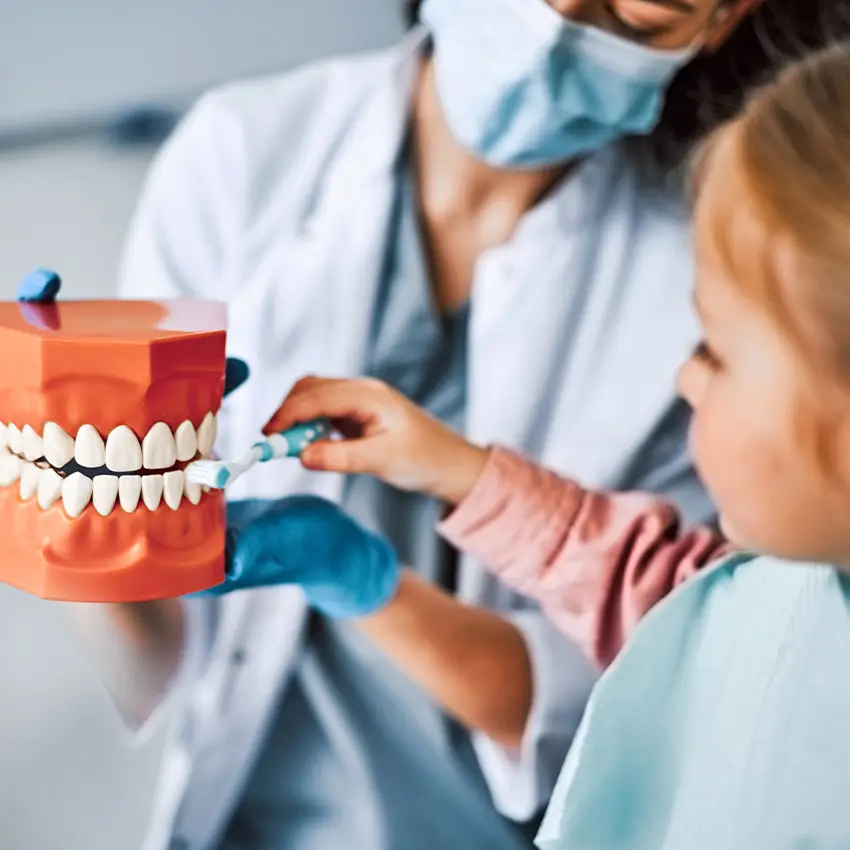 Pediatric Teeth Cleaning and Brushing