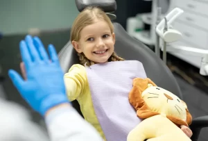 Kid happy and dental visit in Carlsbad, CA